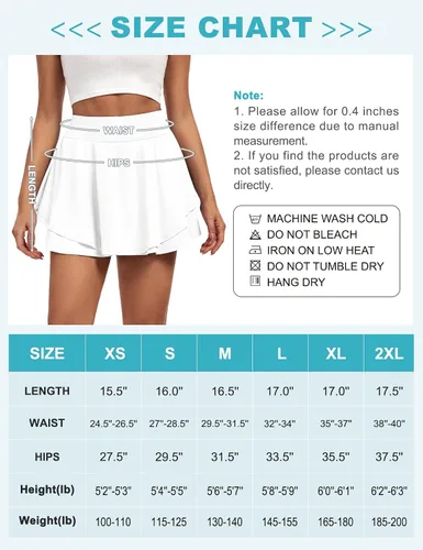 Vista 6 de IUGA Faldas de tenis para mujer con bolsillos, pantalones cortos atléticos para golf, faldas para mujer, de cintura alta, para correr, entrenamiento