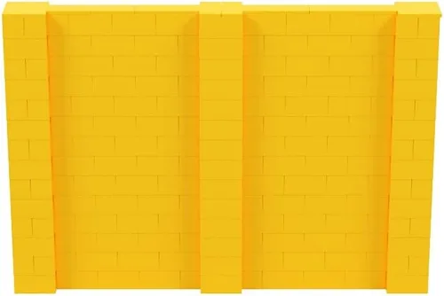 Vista 44 de EverBlock Kit de pared de 5 x 4 pies Bloques de construcción modulares Sistema de pared para edificios, pantallas y estructuras Divisor