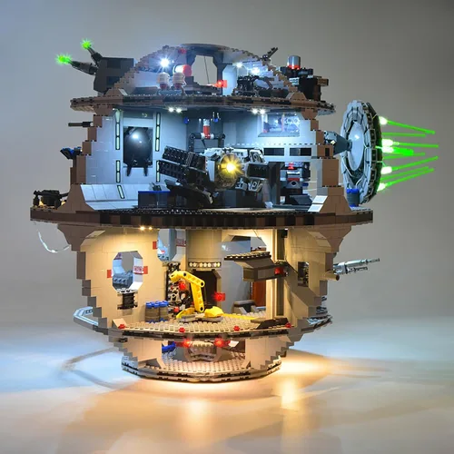 Vista 7 de GEAMENT Kit de luces LED compatible con LEGO Death Star - Juego de iluminación para 75159 y 10188 (juego de modelos no incluidos)