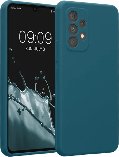 Vista 130 de kwmobile Funda compatible con Samsung Galaxy A13 4G - Funda delgada de silicona TPU - Acabado suave al tacto - Amarillo radiante