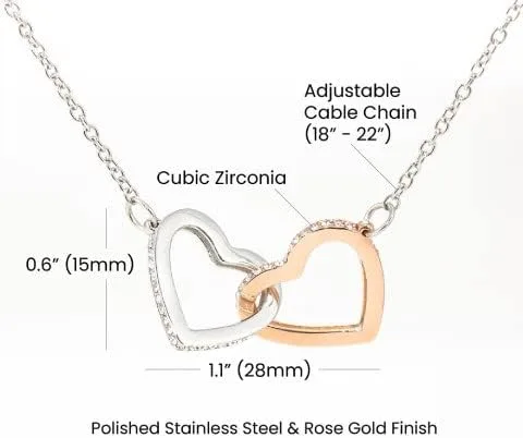 Vista 6 de Collar de To My Future Wife Youre My Soulmate My Other Half regalo de cumpleaños para prometida joyería romántica de alma gemela collar de nudo