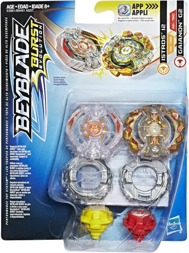 Vista 2 de Beyblade Burst Evolution Dual Pack Istros I2 y Gaianon G2