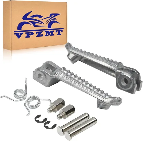 Vista 7 de Reposapiés delantero y trasero de motocicleta para Yamaha YZF R1 '98-2019, R6 '03-2020 (delantero+trasero, negro)