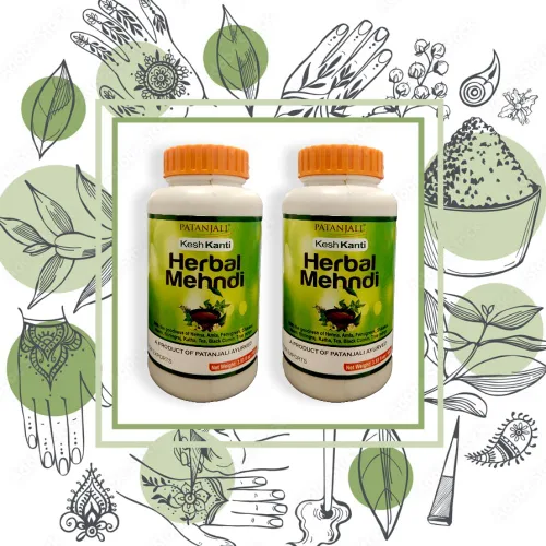 Vista 5 de Patanjali Kesh Kanti Herbal Mehndi 3.53 oz (paquete de 3)
