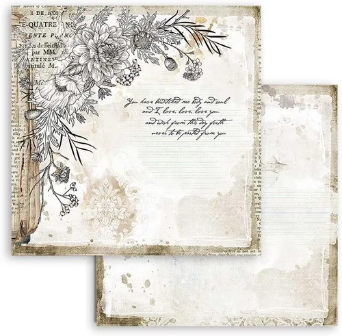 Vista 9 de STAMPERIA INTERNATIONAL, KFT Stamperia-Mini Scrapbooking Pad - Diario romántico, multicolor, 8 x 8 pulgadas, SBBS34