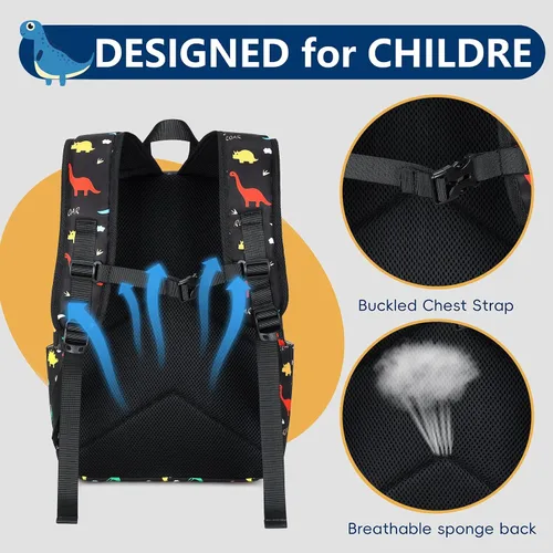 Vista 76 de CAMTOP - Conjunto de mochila y lonchera con estampados divertidos para niños de preescolar y primaria), Y0058-2