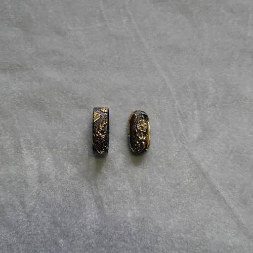 Vista 13 de Espada samurái japonesa KOSHIRAE – Aleación de Fuchi Kashira 01-44