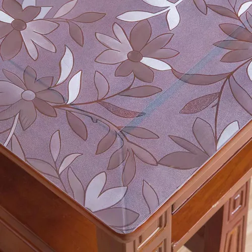 Vista 10 de Funda de mesa de plástico de 0.059 in de grosor, protector de mesa transparente de PVC impermeable, protector de escritorio, protector de Cristal