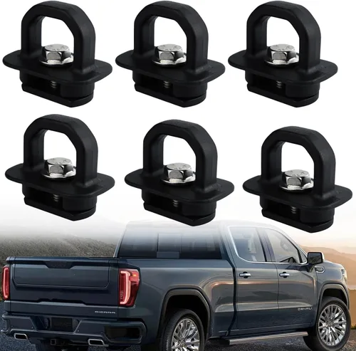 Vista 7 de 6 anclajes de amarre para caja de camioneta para Chevy Silverado/GMC Sierra Pickup 2007-2022 y Chevy Colorado/GMC Canyon 2015-2022