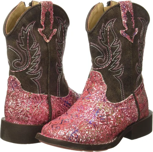 Vista 7 de ROPER Kids' Cowbabies Glitter Aztec Boot