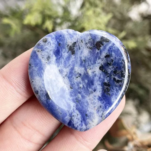 Vista 2 de Corazón amor cristal pulgar preocupación piedra bolsillo piedra piedra piedra palmera para terapia de ansiedad, geometría, chakra, curación reiki