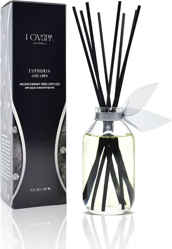 Vista 26 de Set de difusor de cañas, difusor de aceite perfumado con aroma a ámbar romántico y varillas, accesorios de fragancia para el hogar para decorar