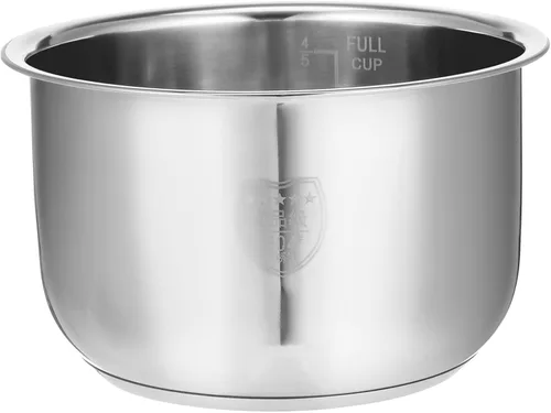 Vista 4 de Cabilock Inner Pot - Olla de cocina interior de 2 litros de acero inoxidable para arrocera de acero inoxidable, recipiente de repuesto para olla