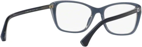 Vista 6 de Emporio Armani - Lentes EA3083 - 5517 azul claro Whisteria malva malva transparente con lente de demostración transparente de 2126in Whisteria