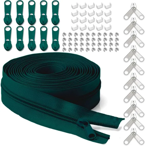 Vista 12 de Cinta de cremallera de nailon #3 para coser: YZSFIRM 10 yardas negras por The Yard Cremalleras de bobina de nailon para costura DIY y manualidades