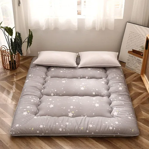 Vista 35 de MAXYOYO Colchón Japonés de Suelo Futón Colchón, Tapete de Tatami Engrosado de 4", Almohadilla para Dormir Plegable Enrollable para Niños y Niñas