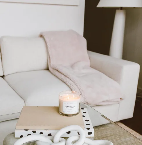 Vista 8 de Home & Holiday - Vela perfumada de 3 mechas, 43 horas de combustión, velas de soja de lujo de 3 mechas, velas de cera de soja no tóxicas, vela