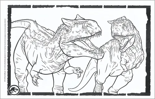 Vista 7 de Libro para colorear y actividades Jumbo de Jurassic World - 64 páginas