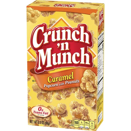 Vista 5 de CRUNCH 'N MUNCH Palomitas de maíz de caramelo con cacahuetes, 3.5 onzas (paquete de 12)