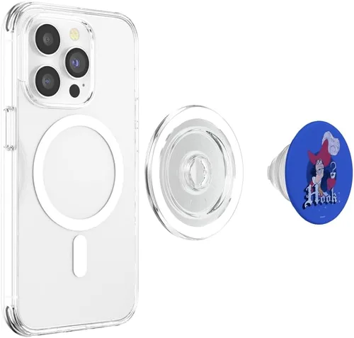Vista 4 de Disney Peter Pan Hook Simple Retrato PopSockets MagSafe PopGrip para iPhone