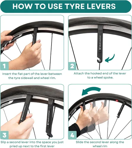 Vista 5 de VeloChampion Puncture Repair Kit Self-Adhesive Bike Tyre Patches for Road, MTB, BMX, Ebike Travel Size Bicycle Puncture Repair Kit 6, 10 or 40
