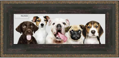 Vista 11 de Poster Palooza 5x5 Inch Traditional Black Complete Wood Square Picture Frame with UV Acrylic Plexiglass, Foam Board Backing & Hardware Included