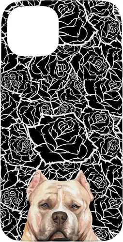 Vista 9 de American Bulldog Bully Dog Rose Flower Black White Pattern Case for iPhone 17