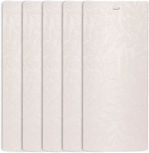 Vista 9 de DALIX Rainforest Cream - Láminas verticales con textura ciega (46.5 unidades, 5 unidades)
