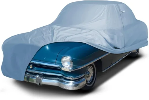 Vista 82 de iCarCover Funda de automóvil personalizada Premium para Chrysler Imperial 1957-1975, resistente, impermeable, para todo tipo de clima, lluvia Negro