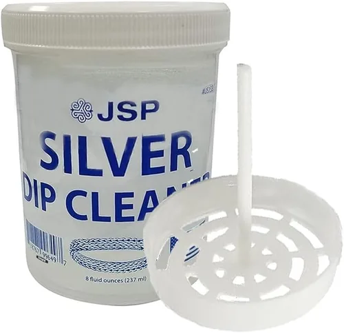 Vista 4 de Silver Dip - Limpiador antideslustre para joyas y cubiertos, 8 onzas líquidas, suave, fácil de usar con bandeja