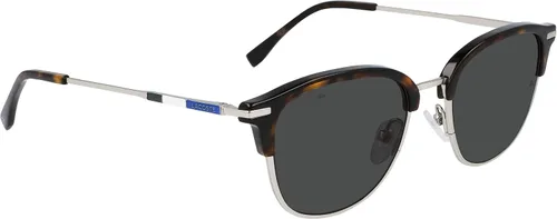 Vista 8 de Lacoste Gafas de sol grises ovaladas para hombre L106SND 045 52, plateado