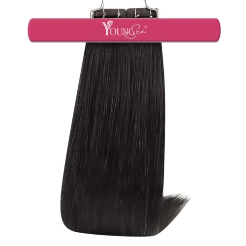 Vista 70 de YoungSee Extensiones de Cabello Humano con Cinta Balayage Extensiones de Cabello con Cinta Marrón Oscuro Extensiones de Cabello con Cinta Ombre