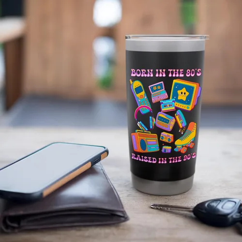 Vista 7 de Retro Memories Stainless Steel Insulated Tumbler