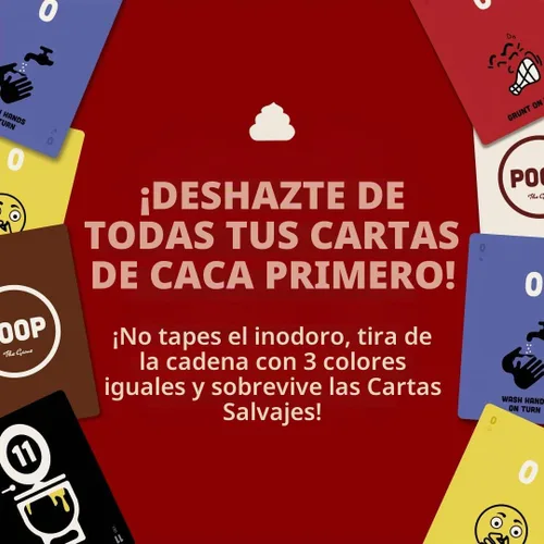 Vista 2 de Breaking Games Poop The Game - Juego de cartas para 2 a 5 jugadores, a partir de 6 años