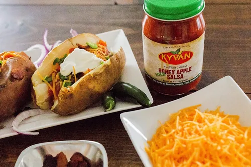 Vista 5 de KYVAN Salsa de manzana con miel caliente y suave - Paquete de 2