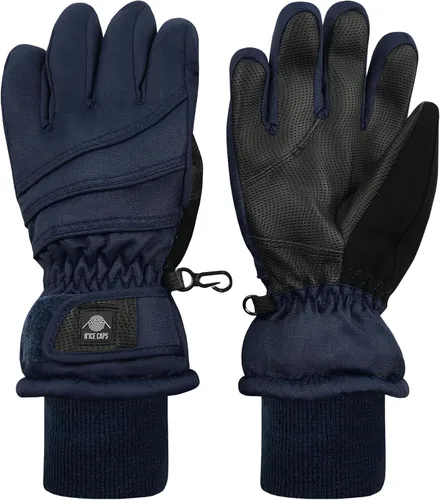 Vista 16 de N'Ice Caps - Guantes térmicos de invierno para niños, impermeables y cálidos Negro