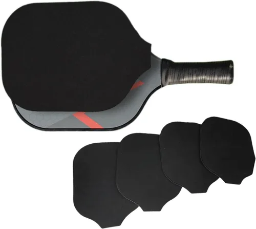 Vista 2 de Detén el reductor de absorción de sonido Pop Pickleball Paddle Mute - Se adapta en la parte superior de tu paleta de pickleball para reducir el tono