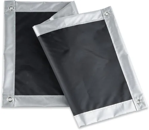 Vista 7 de Persiana de viaje para ventana de coche, portátil, 100% opaca con ventosas térmicas y aislamiento térmico impermeable Skylight. Negro