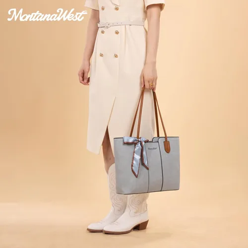 Vista 2 de Montana West - Bolsos de mano para mujer, bolso tipo satchel con asa superior mediana