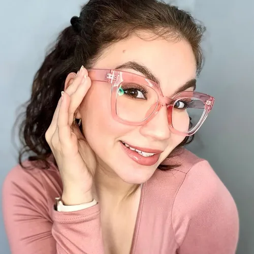 Vista 25 de Zeelool Gafas de luz azul para mujer de moda de tira cuadrada de moda gafas de computadora gafas antifatiga ocular Malcolm JGA000269-22B