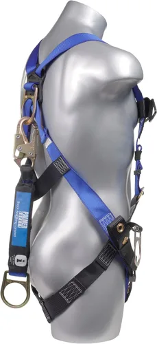 Vista 2 de Palmer Safety Extensor de anillo en D de 18 pulgadas, protección contra caídas con gancho a presión de 3/4 pulgadas y anillo en D, extensión