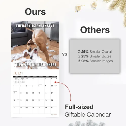Vista 5 de RED EMBER Calendario de pared Doggy Disasters 2027 de 12 meses 01 - Perros traviesos