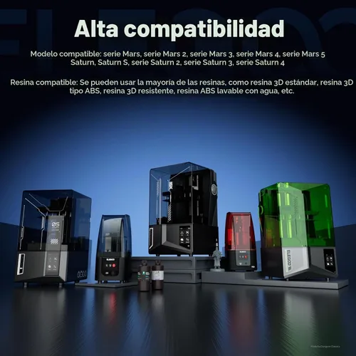 Vista 9 de ELEGOO Mercury X Bundle, máquina de lavado y curado para modelos grandes impresos en 3D con resina, compatible con impresoras Saturn, Mars MSLA