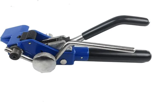 Vista 4 de Herramientas de bandas para tensor de flejado Herramienta tensor de acero inoxidable Bridas de cables Corte de tensión Fijación Guiada a mano