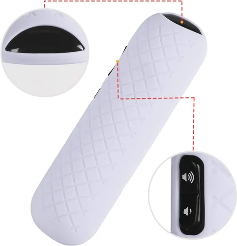 Vista 5 de AKWOX - Funda de repuesto para mando a distancia TCL Roku RC280, ligera, antideslizante, de silicona, a prueba de golpes, para Roku 3600R TCL Roku