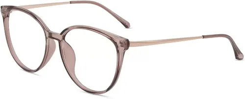 Vista 9 de Firmoo Oversize Blue Light Blocking Glasses for Women/Men, Anti Glare Anti Eyestrain, Chic Round Computer Glasses Unisex