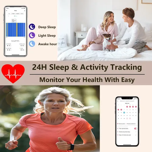 Vista 4 de Fitness Tracker with Heart Rate Monitor, Activity Tracker Pedometer with Calorie Counter, Sleep Monitor, Smart Watch with IP68 Waterproof Sports