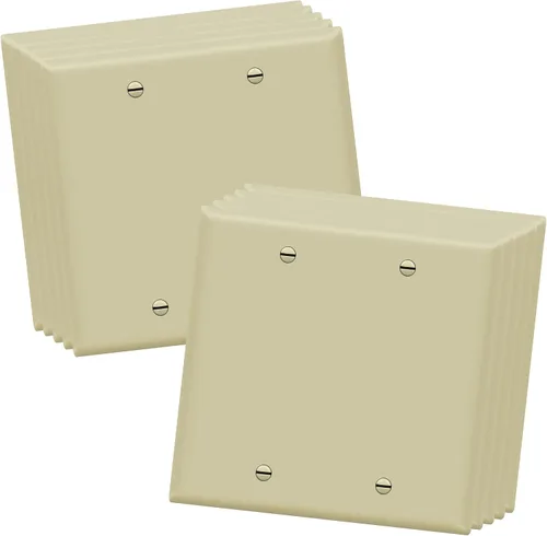 Vista 14 de ENERLITES - Placa de pared para ocultar dispositivos, acabado brillante, tamaño estándar 1 gancho 4.50 x 2.76 pulgadas, termoplástico de Negro