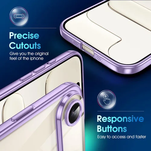 Vista 846 de Supdeal Funda cristalina transparente para iPhone 11, [No se amarillea] [Protección de la cámara] [Probado contra caídas de grado militar] Funda