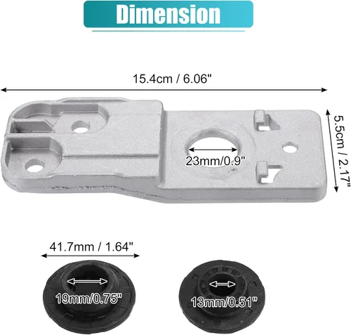 Vista 4 de X AUTOHAUX 2 Unidades Soporte inferior del radiador con cojinete de goma Radiato para Chevrolet Cruze Limited 2016 para Chevy Cruze 2011-2015